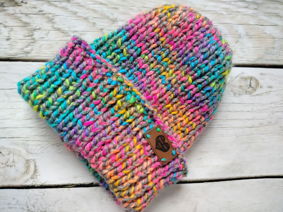 Czapka jesień zima handmade rękodzieło