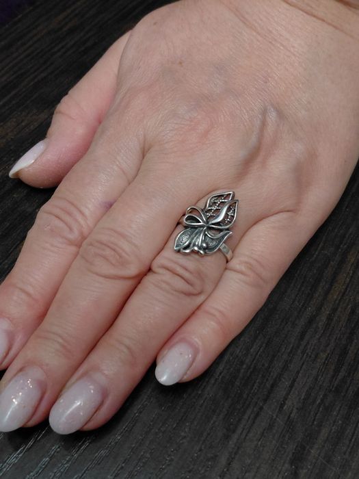 Каблучка срібна 925(кольцо,серьги)сережки