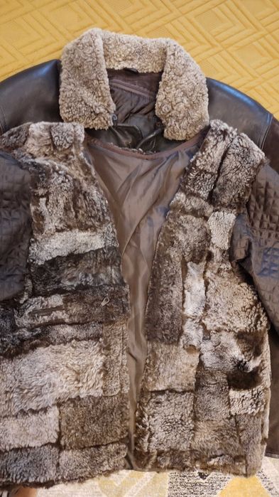 Kurtka skórzana męska jesienno-zimowa