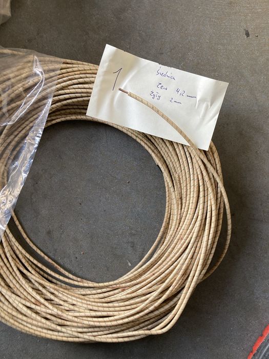 kabel w oplocie bawełny NSU DKW BMW IŻ ZUNDAPP BSA NORTON M72