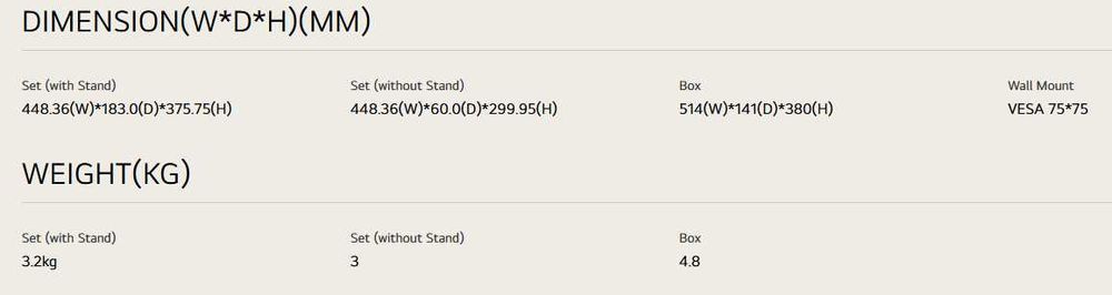 Monitor LG W1934S-BN 19'' VGA Preto