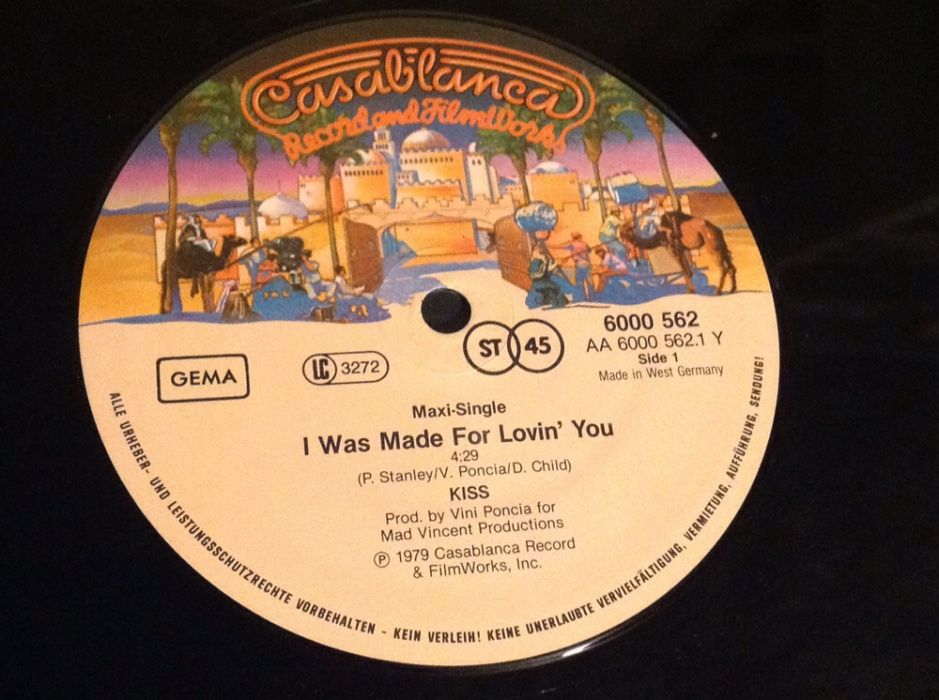 KISS - I Was Made For Loving You (12" Maxi-Single) Vinil MUITO RARO!!