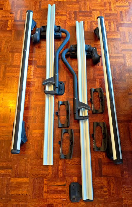 Conjunto Thule*2x suporte Proride 591+barras tejadilho Evo 7104