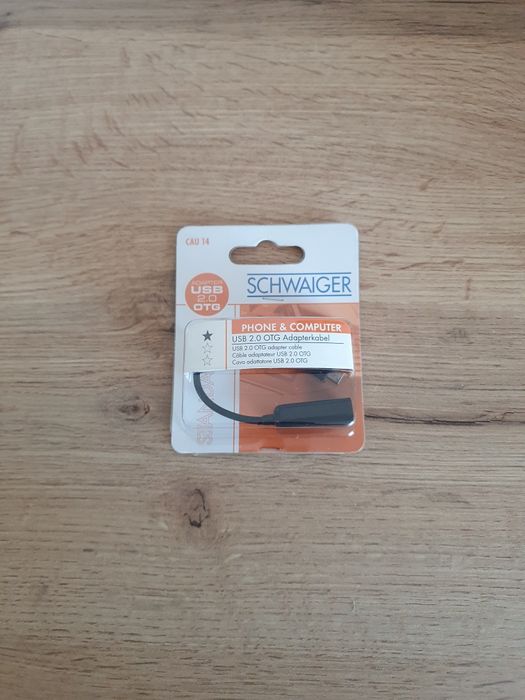 Przejściówka USB 2.0 OTG USB A - Micro B CAU 14 Schwaiger