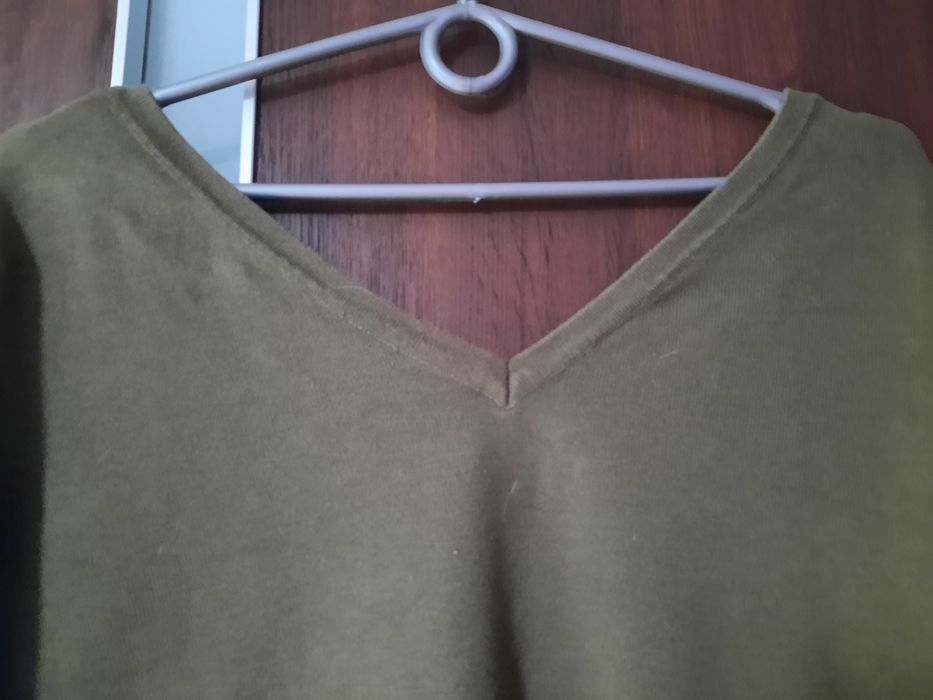 Sweterek Bonprix ciemna zieleń/khaki