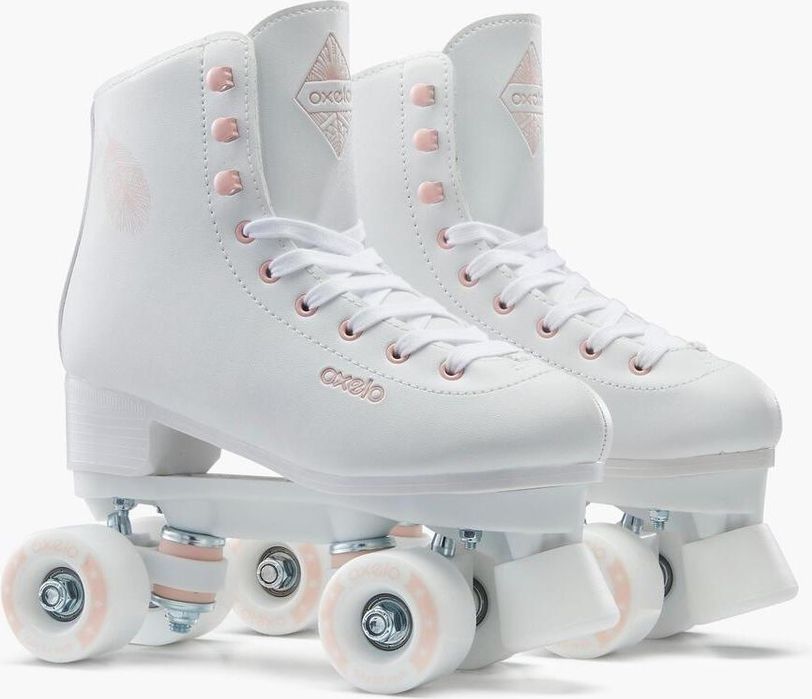 Wrotki Oxelo rozm. 35 białe z decathlonu