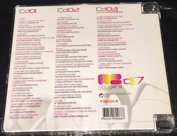 CD Discoteca NOVA ERA "dj7" 3xCD´s originais