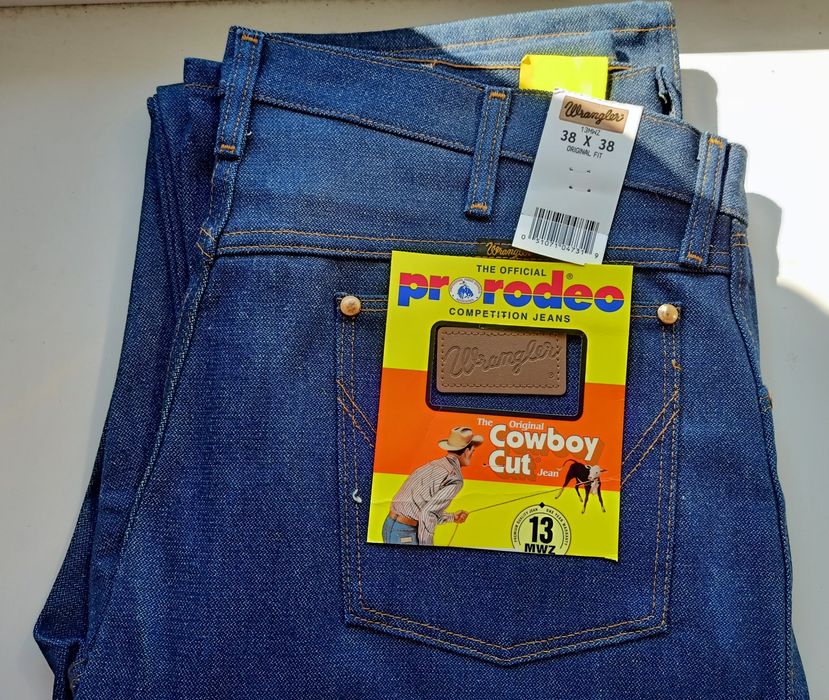 WRANGLER 13MWZ Новые винтажные джинсы 36х38 USA made Rustler texas
