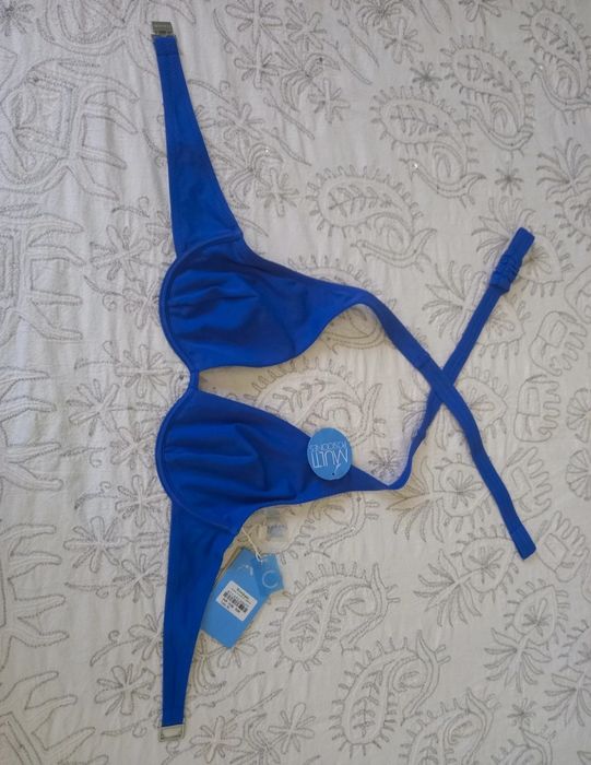 Top Bikini Enfasis azul real