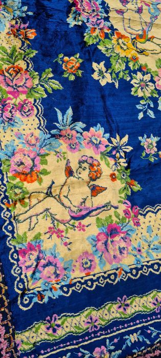 Colcha de Veludo Antiga