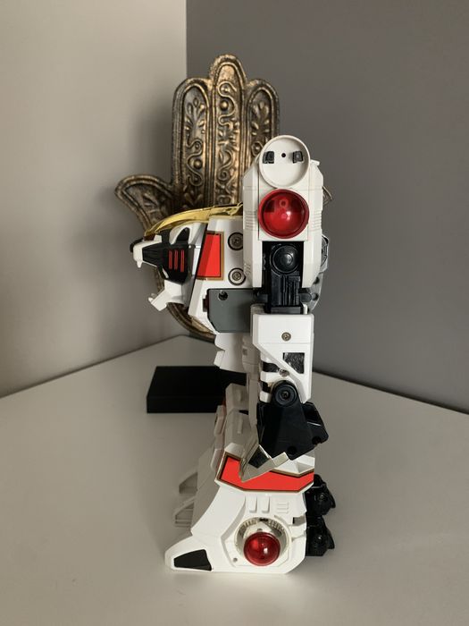 Power Rangers White Tigerzord Bandai 1994 Made in Thailand com luz