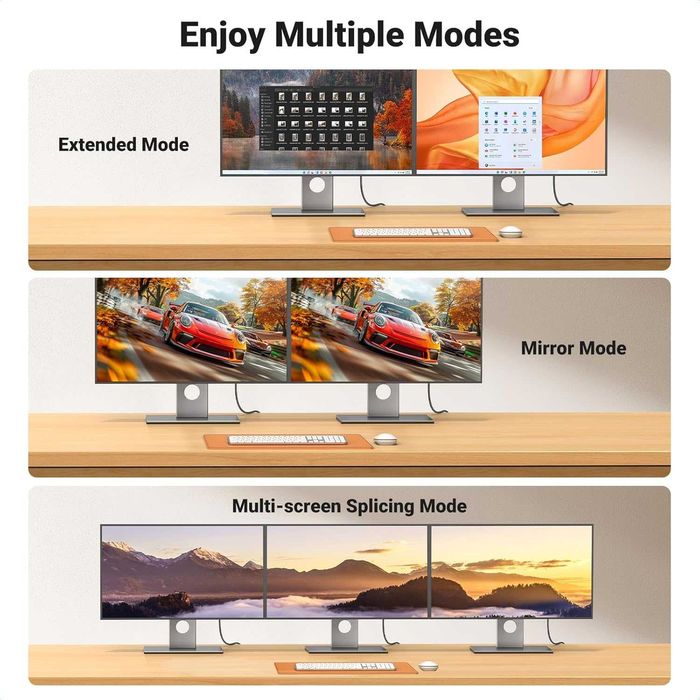 Кабель DisplayPort HDMI 4K 2м UGREEN для монітора ТВ проектора