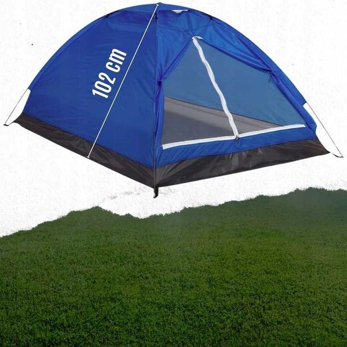 Duży Namiot Turystyczny Kempingowy Rodzinny 3 Osobowy  Biwak 150x205cm