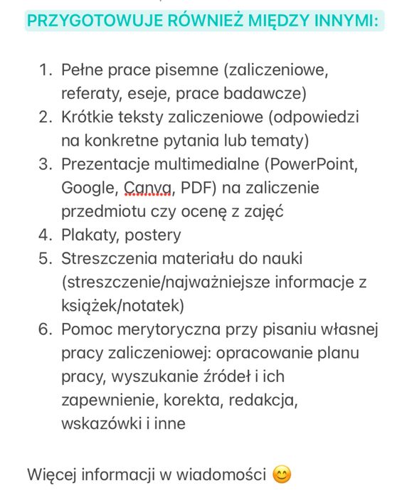 Obszerne notatki Psychologia całe 5 lat studia magisterskie dzienne