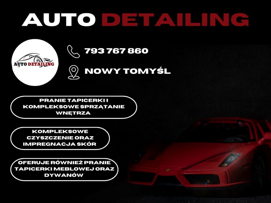 Auto Detailing/Pranie tapicerki
