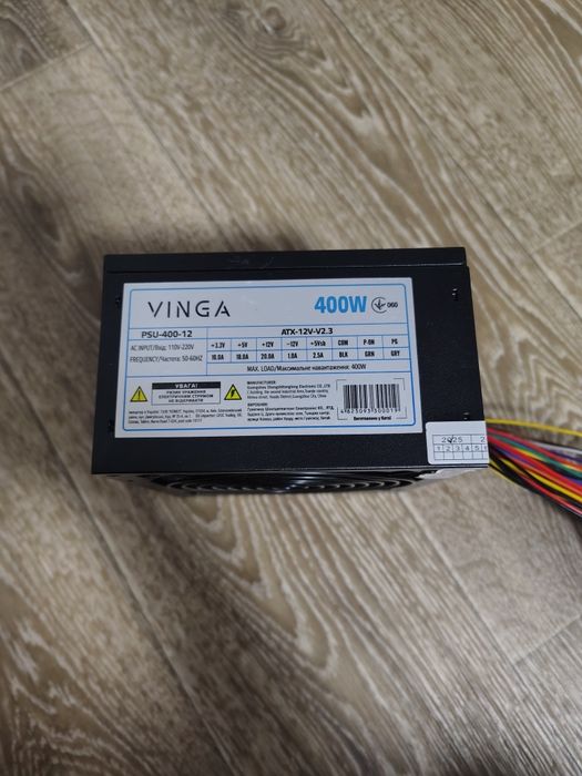 Новий блок живлення Vinga 400W (PSU-400-12) ATX