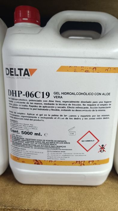 5 Litros DHP-06C19 Gel Mãos Desengordurante Hidroalcoolico