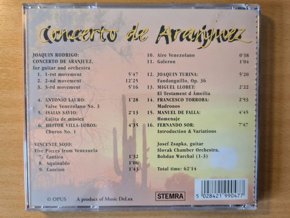 CD audio "Concerto de Aranjuez"