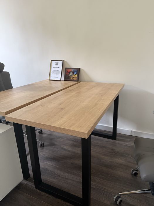 Готова робоча зона: стіл, тумба з замком, крісло Kulik System | Львів