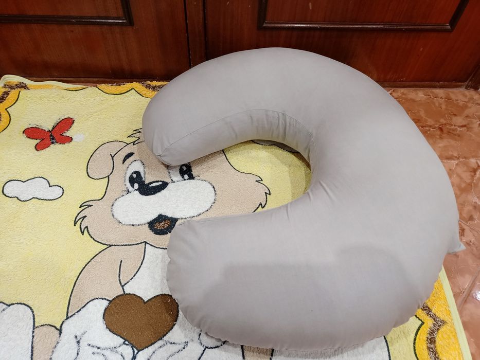 Almofada de amamentação, cinz, 60x50x18, casa quarto apartamento .