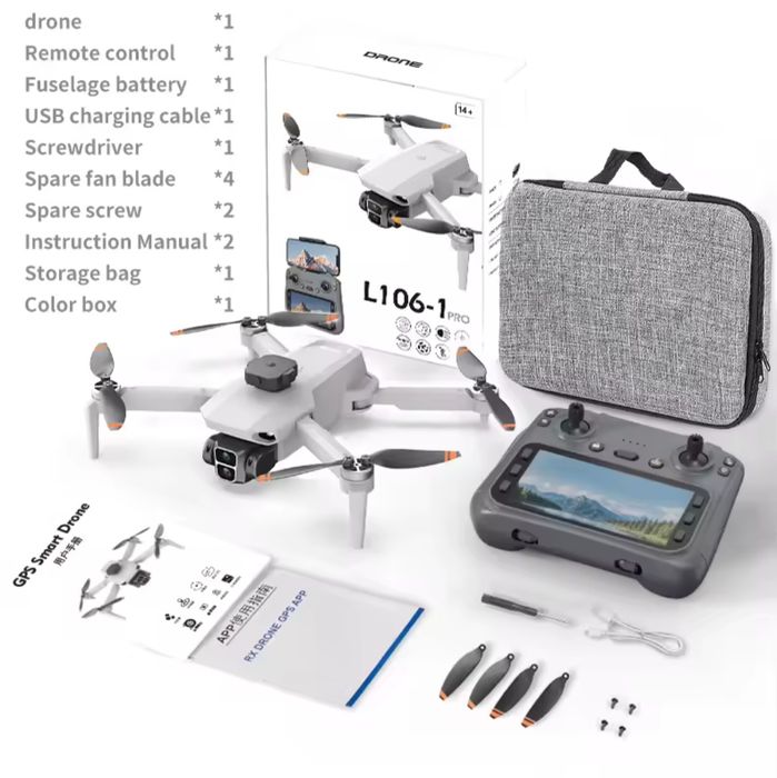 Новинка!!! LYZRC L106-1 GPS Рк дисплей дрон