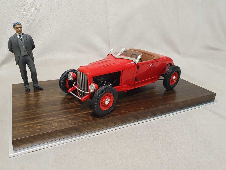 1 18 Highway 61 Ford model «А» Roadster Hot Rod,  (red) 1929