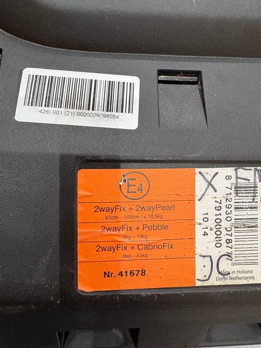 Base Isofix 2 way fix