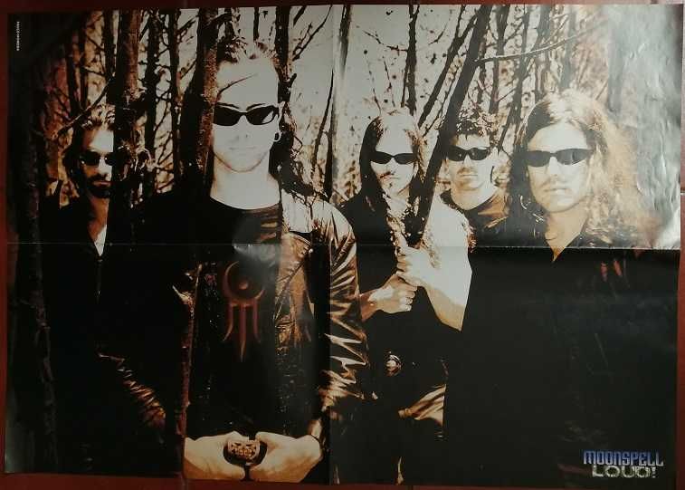 Lote 14 posters duplos de músicos / cantores e grupos musicais (metal)