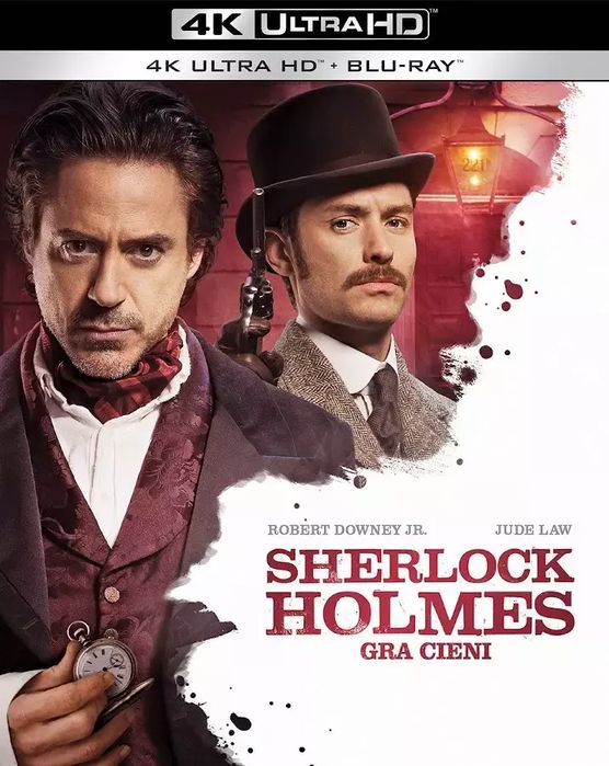 Sherlock Holmes. Gra Cieni, 4K Blu-Ray. Nowy Produkt