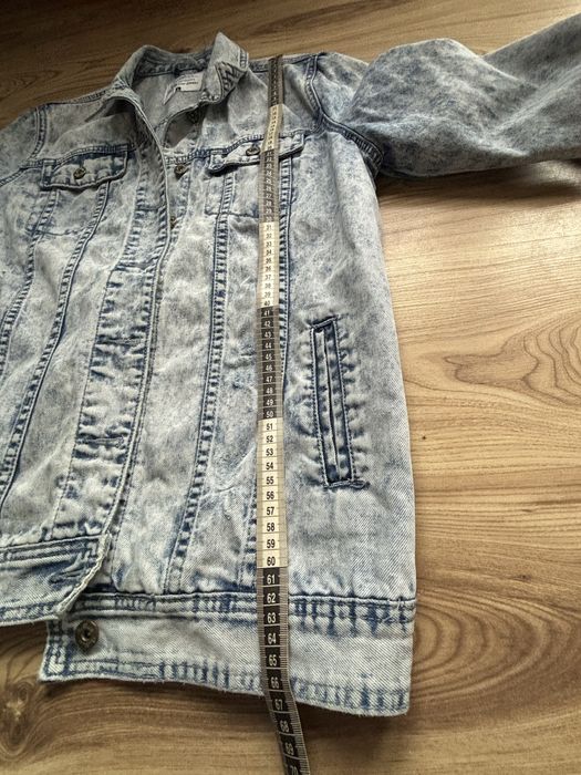 Kurtka dżinsowa jeansowa Cropp Jasna z przetarciami S M 36 38 Oversize