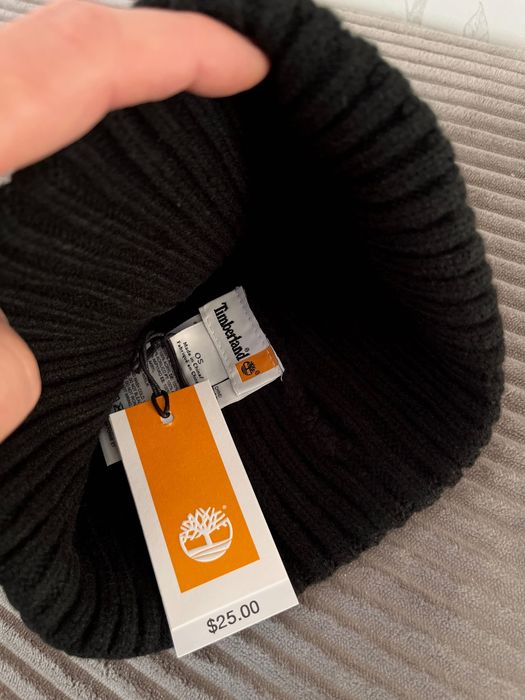 Чоловіча чорна шапка Timberland. Оригінал