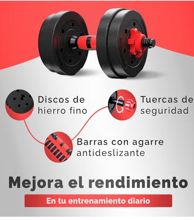 Halteres 20kg Ajustável