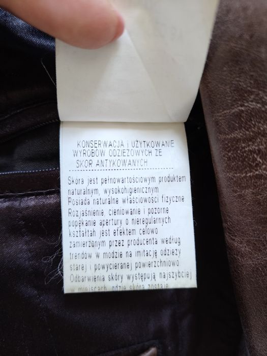 Kurtka skórzana męska Ochnik