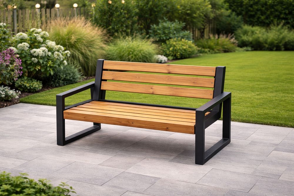 Nogi ławeczki ogrodowej .