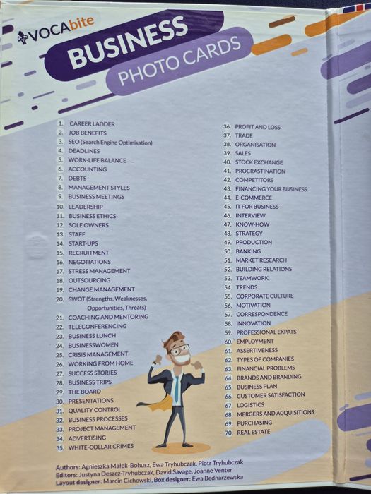 Business photo cards Vocabite Prolang
