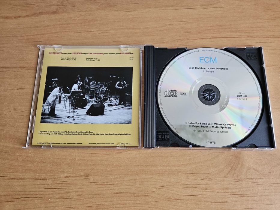 JACK DEJOHNETTE New Directions In Europe CD 1986 ECM NM Rzadkość na CD