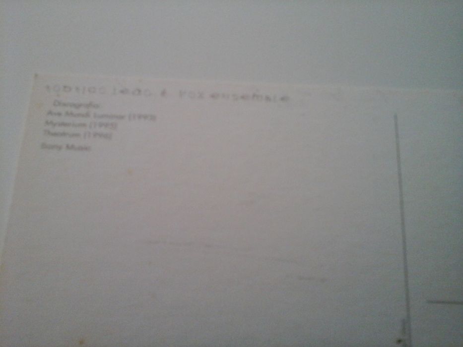 Conjunto 2 postais de Rodrigo Leão & Vox Ensemble