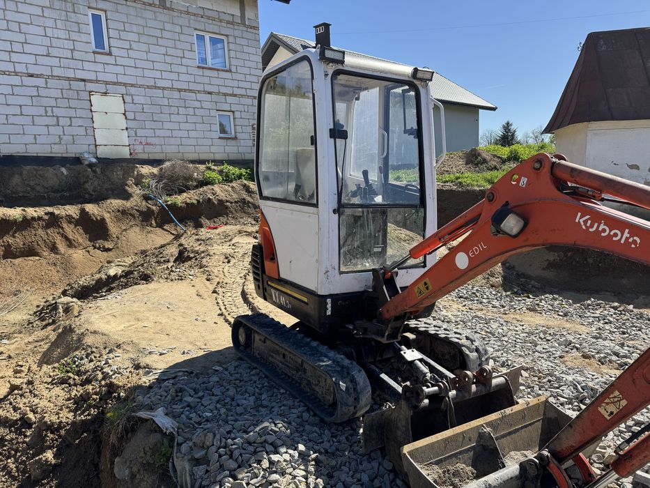 Wynajem Mini Koparki Kubota z operatorem lub bez Krosno Jasło Brzozów