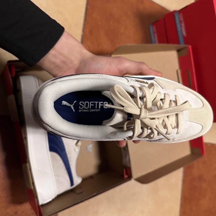 Puma Court Suede Beige/Blue