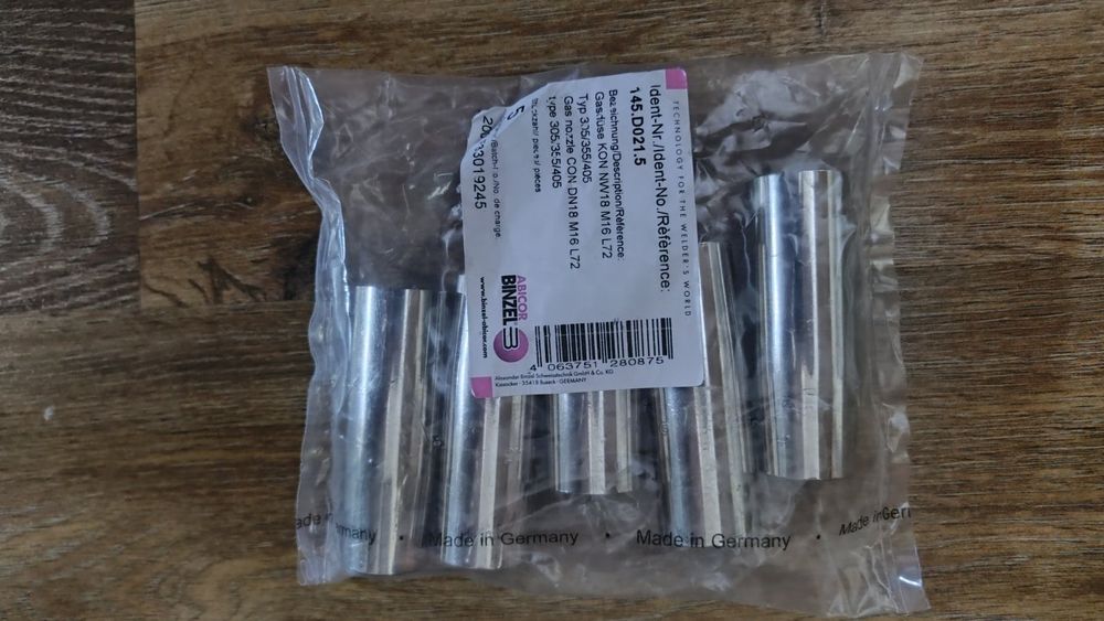 Сопла (145.0075, 0078, D021) спіралі під 0.8, 1.2, Binzel