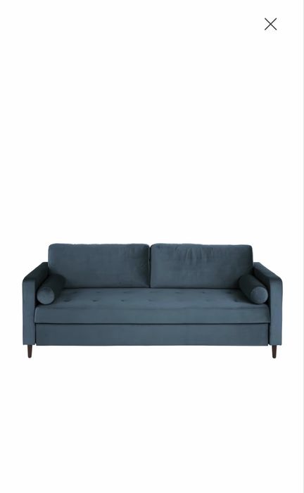 Sofa veludo azul