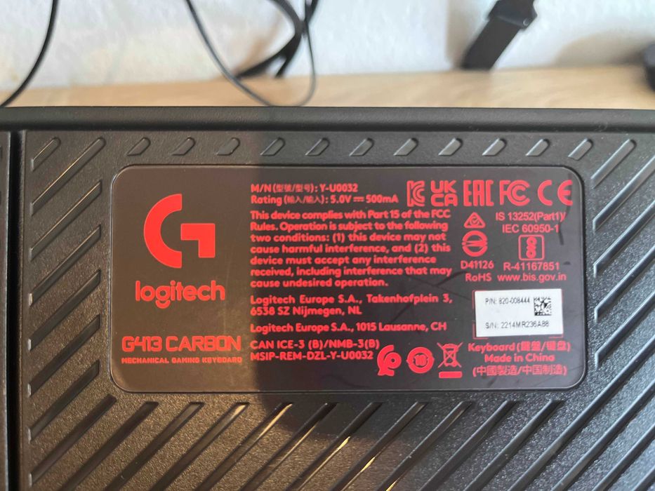 Teclado Mecânico Logitech G413 Carbon – Impecável!