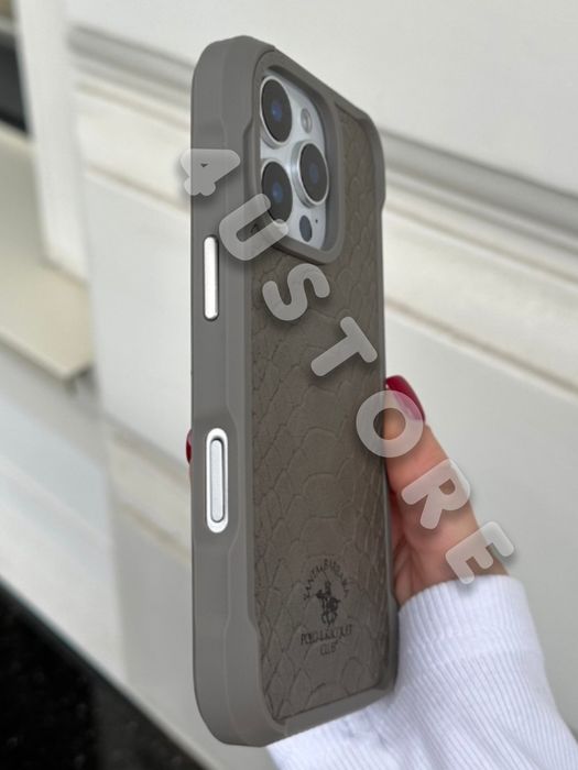 Чехол кожаный Polo Magsafe на iPhone 16 Pro Max чохол Шкіряний