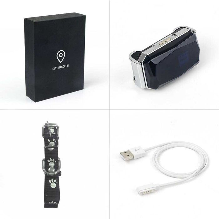Mini localizador gps à prova dwaterproof água animais de estimação