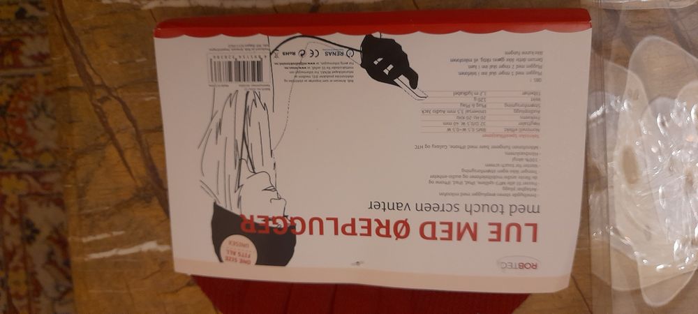 Комплект з сенсорними навушниками та сенсорними рукавичками