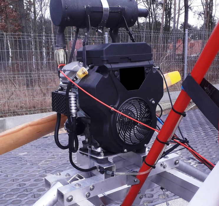 dmuchawa spalinowa wentylator film napęd śmigło
