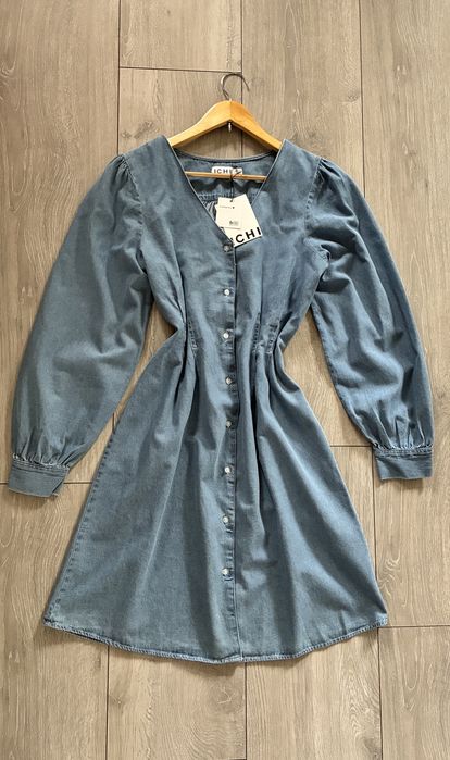 ICHI sukienka jeansowa 100% bawełna NOWA z metką r. 38 | denim