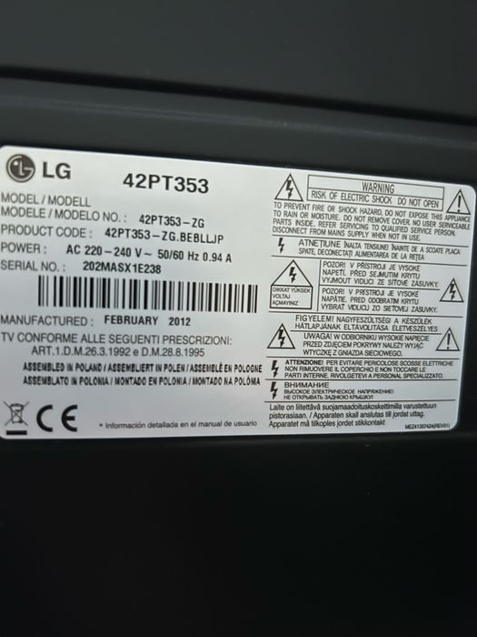 TV LG 42 polegadas