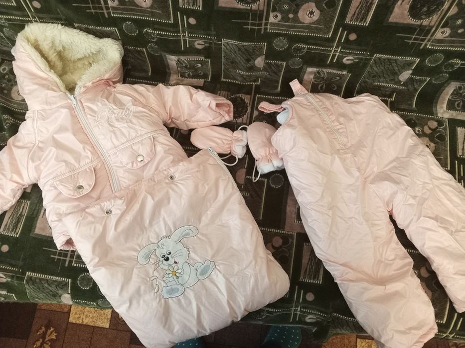 Зимовий комбінезон на овчині 0-1,5року
