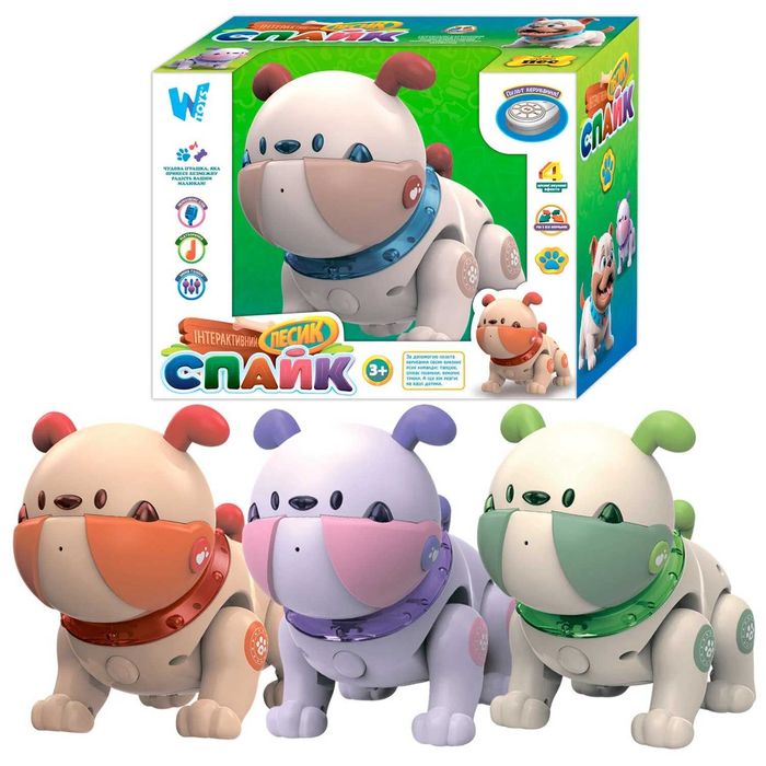 Інтерактивний пес Спайк  озвучено українською, ходить, танцює, мелодії